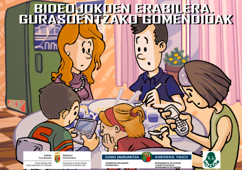 BIDEOJOKOEN ERABILERA. GURASOENTZAKO GOMENDIOAK.