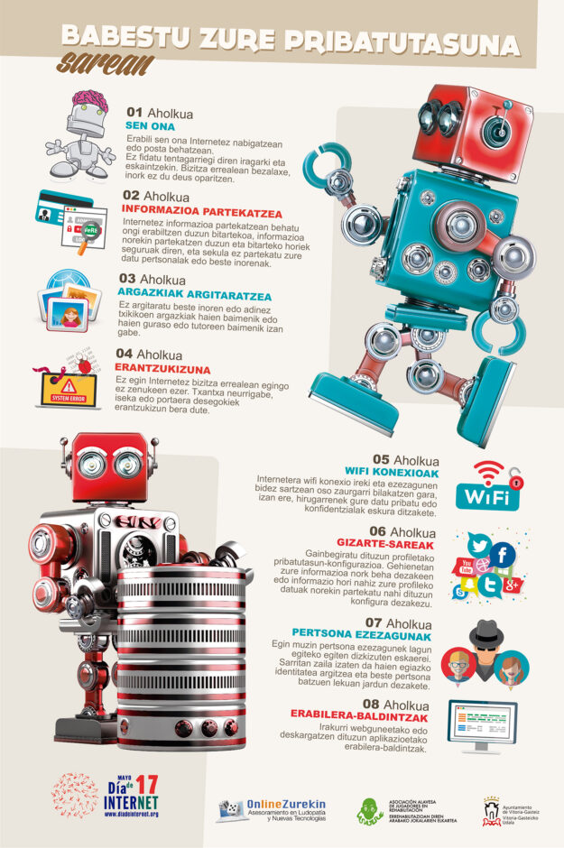 INTERNETEN EGUNA – 2016ko maiatzaren 17a - BABESTU ZURE PRIBATUTASUNA SAREAN
