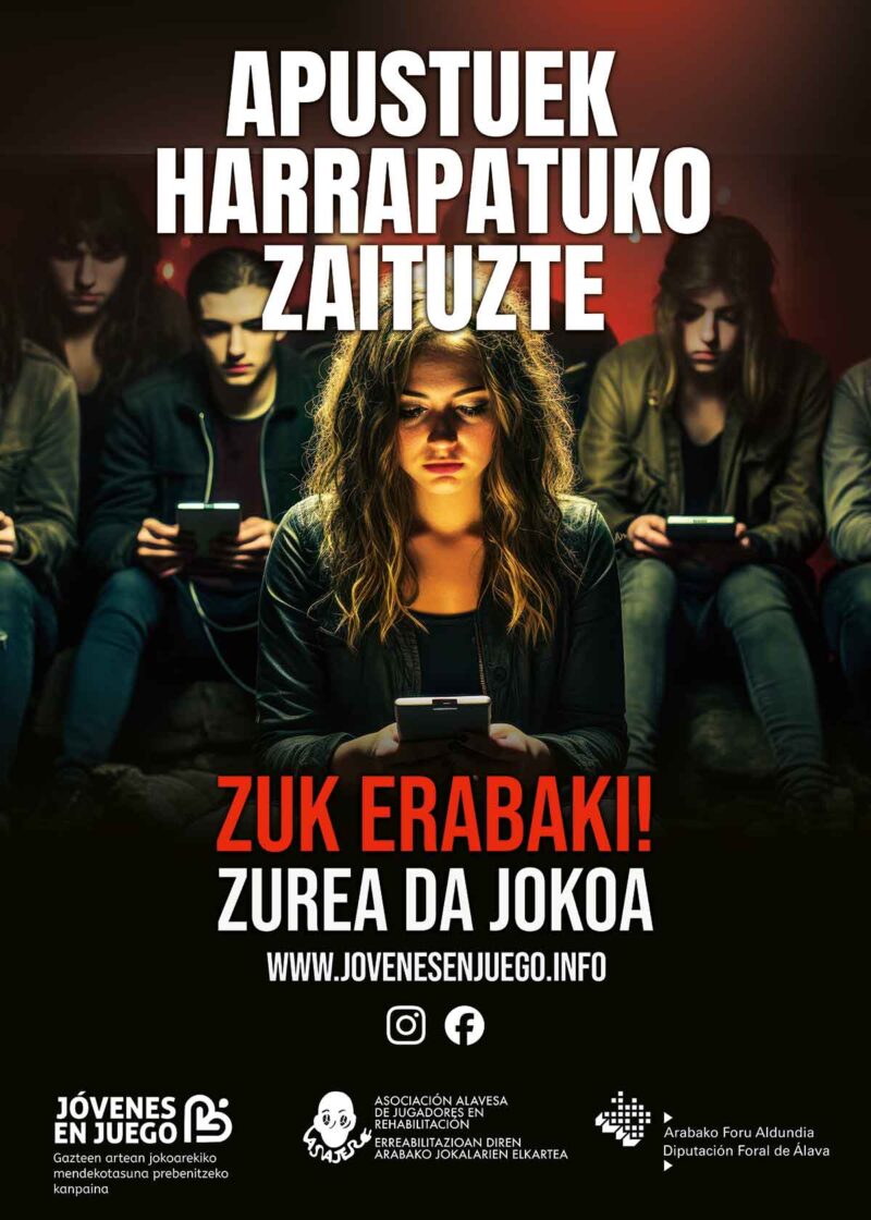 APUSTUEK HARRAPATUKO ZAITUZTE. ZUK ERABAKI! ZUREA DA JOKOA